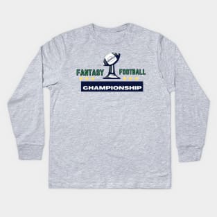 FANTASY FOOTBALL CHAMPIONSHIP Kids Long Sleeve T-Shirt